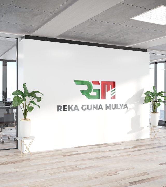 logo on office wall mockup